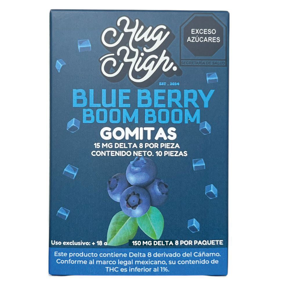 BLUE BERRY BOOM BOOM | GOMITAS CON DELTA-8 THC (15 MG C/U) | HUG HIGH