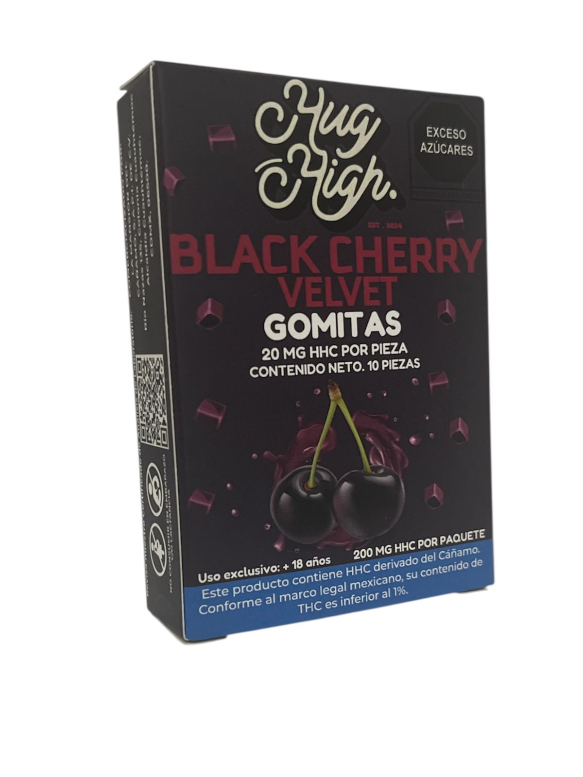 BLACK CHERRY VELVET | GOMITAS CON 20 MG DE HHC C/U | HUG HIGH