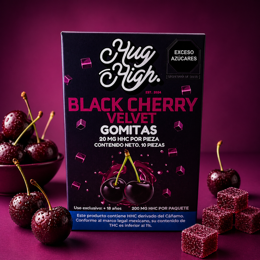 BLACK CHERRY VELVET | GOMITAS CON 20 MG C/U | HUG HIGH