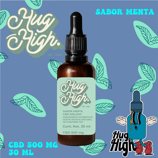 Gotero 30 ml 500 mg de CBD sabor menta