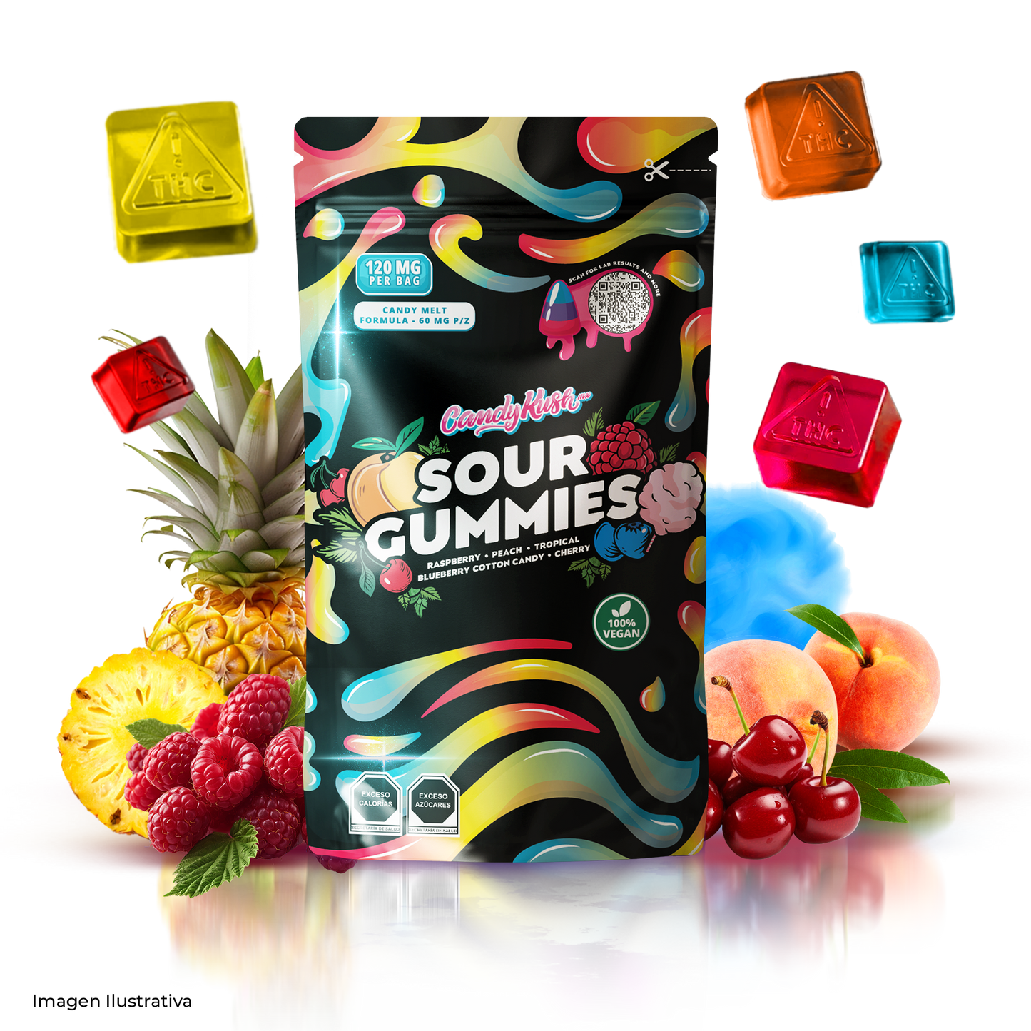 CandyKush - Sour Extreme Gummies