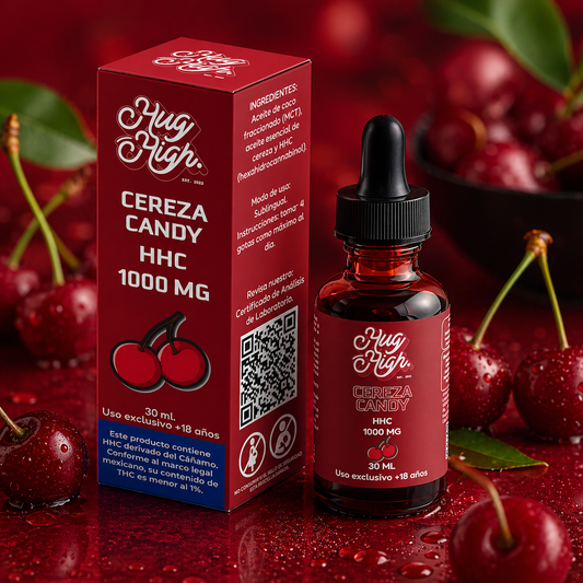 CEREZA CANDY | GOTERO 30 ML 1000 MG HHC | HUG HIGH