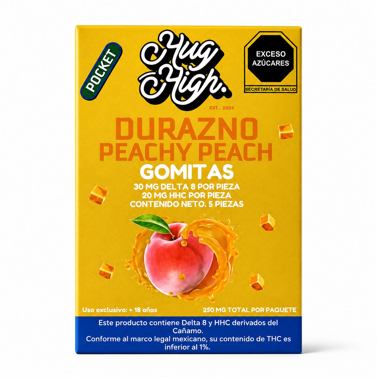 DURAZNO PEACHY PEACH | 50mg por pieza D8+HHC