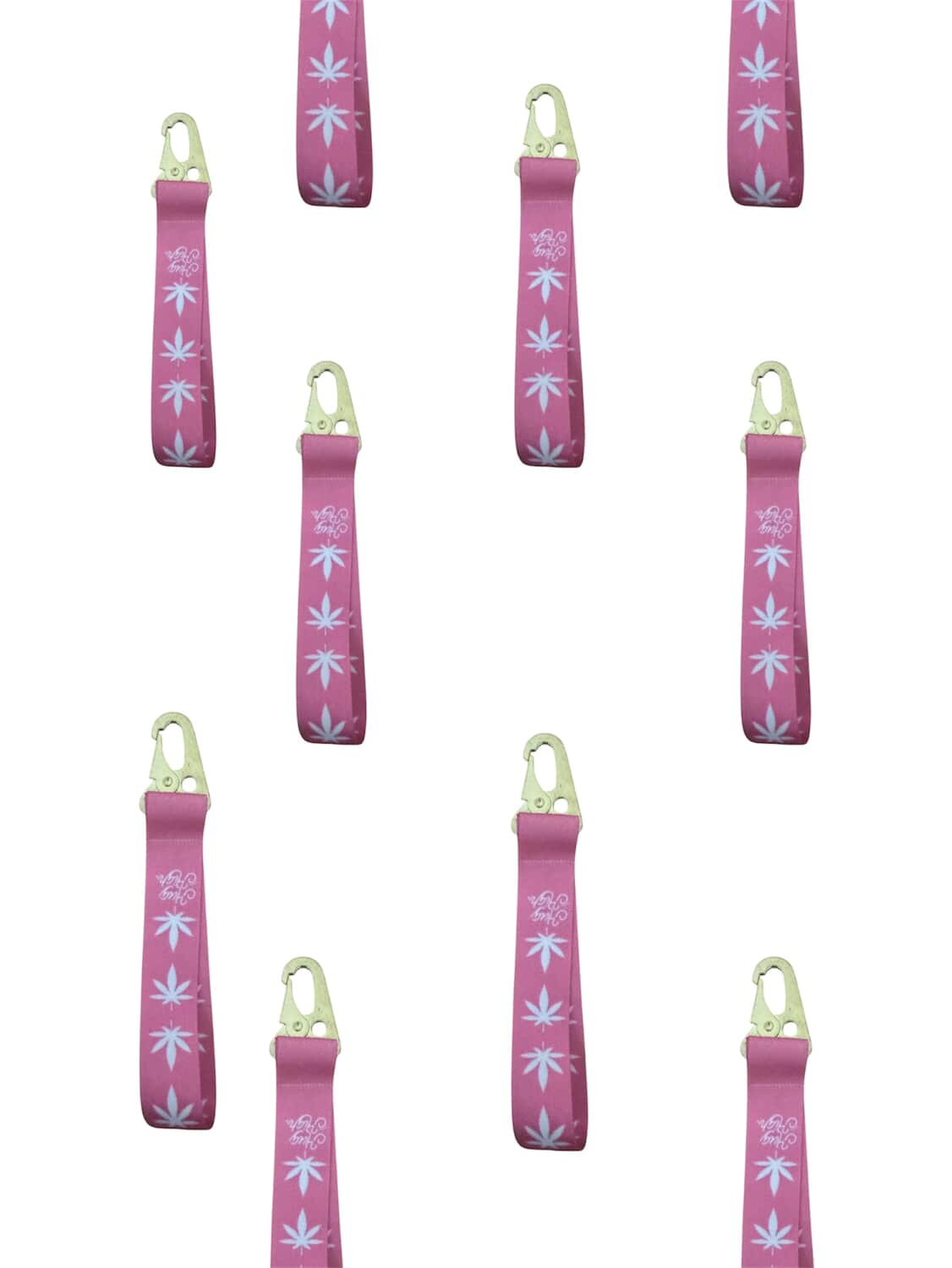 HUG HIGH | NEVER LOST KEY STRAP | PINK LEAF